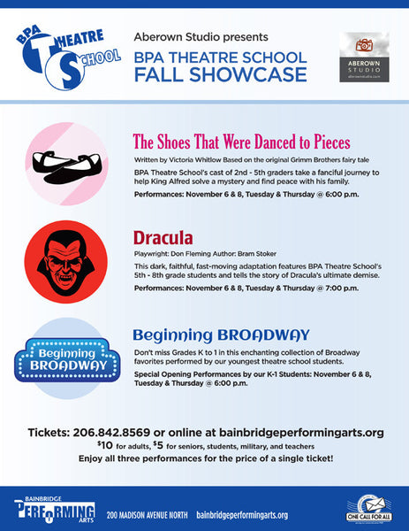 BPA THEATRE SCHOOL FALL SHOWCASE
