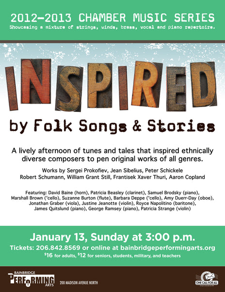 Chamber Music Inspired by Folk Songs & Stories